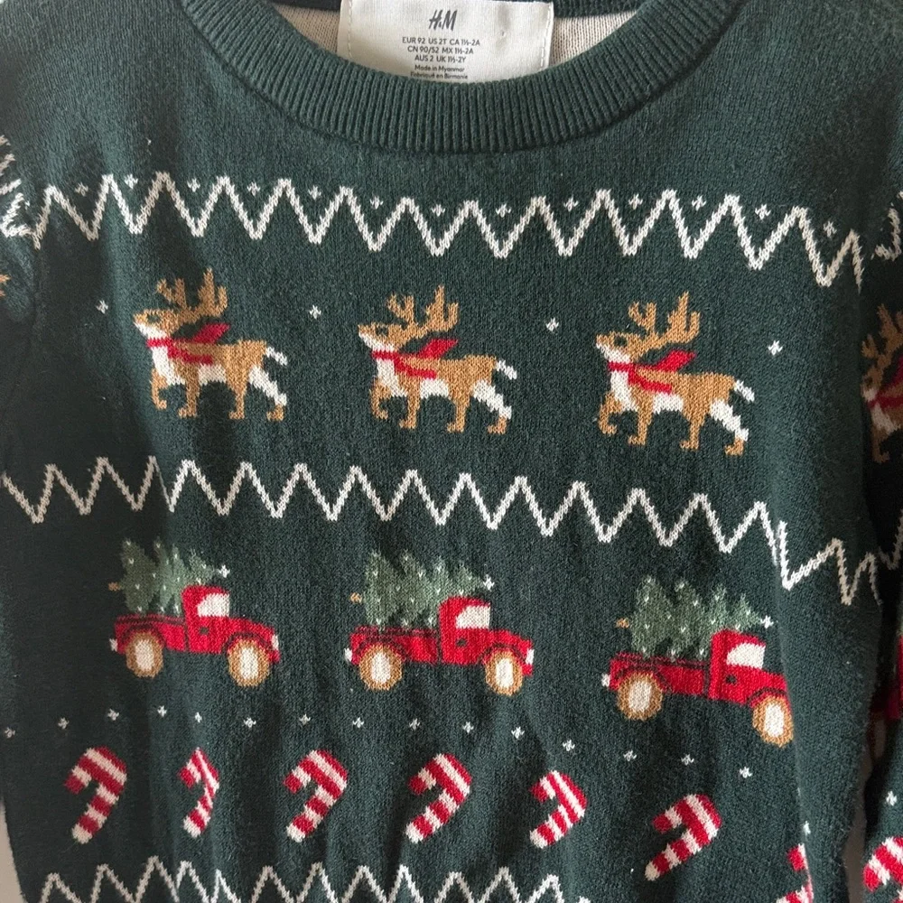 H&M Dark Green Knit Sweater
